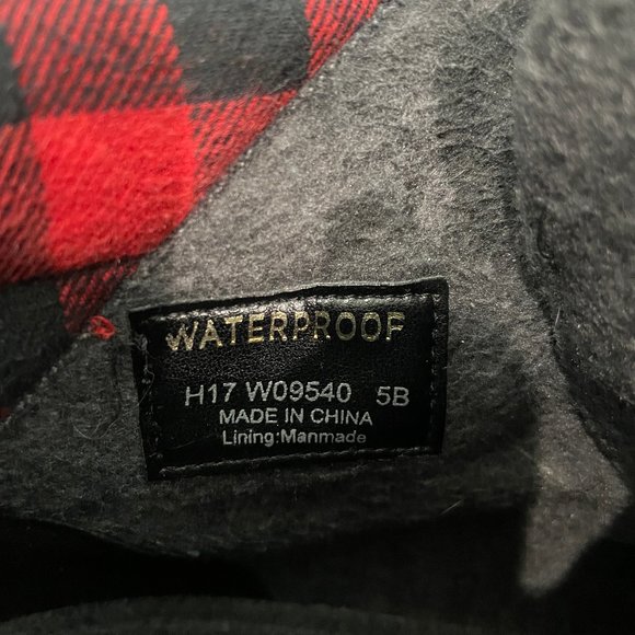 Like New Cole Haan 2.0 Zerogrand Lace-Up Hiker Style Boots Buffalo Check Size 5 - Picture 6 of 7